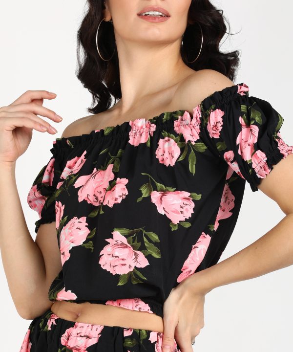 Acorn Printed Top & Palazzos Co-Cords Set - Image 5