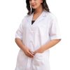 Acorn Unisex Lab Coat Half Sleeves Lab Coat Doctor Coat Women Coat Student Lab Coat Medical Coat Doctor - Image 2