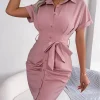 Acorn Women's Front Open Collared Details Mini Dress - Image 4