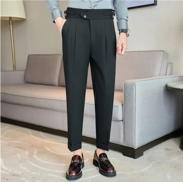Acorn High-Waisted Business Double Pleated Gurkha Pant - Image 4