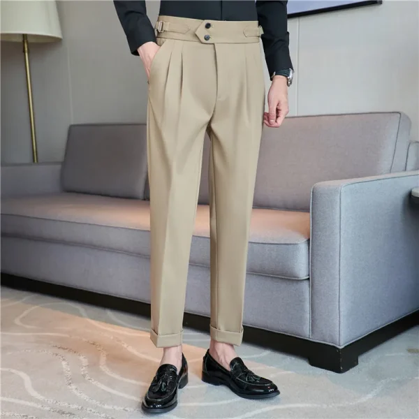 Acorn High-Waisted Business Double Pleated Gurkha Pant - Image 2