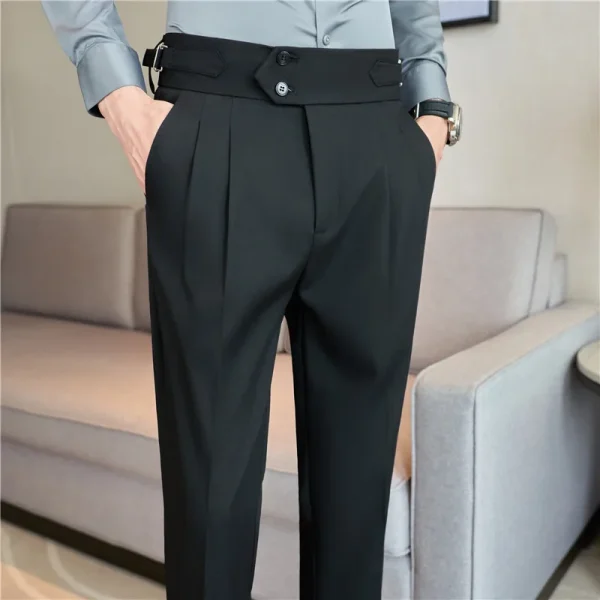 Acorn High-Waisted Business Double Pleated Gurkha Pant - Image 5