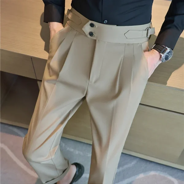 Acorn High-Waisted Business Double Pleated Gurkha Pant - Image 3